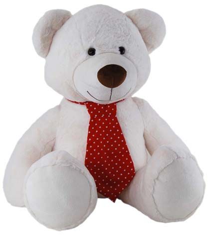 NEW - Personlised Bear Gordy with Necktie - Beige - 60cm