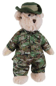 TIC TOC TEDDIES ARMY BEAR 30CM - Personalised
