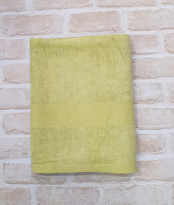 Personalised Lime Green Bamboo Towel with Name