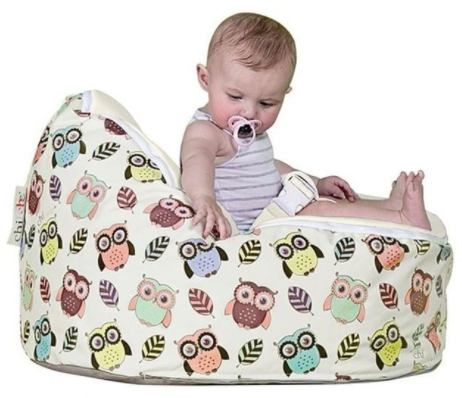 Personalised Baby Bean Bag Chair Rucomfy Beanbags Gaga Baby Bean