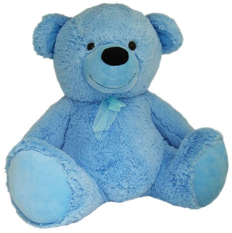 Personalised Jelly Teddy - Light Blue - 75cm