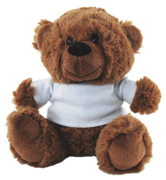 BROWN BEAR IN A WHITE TEE - Customised